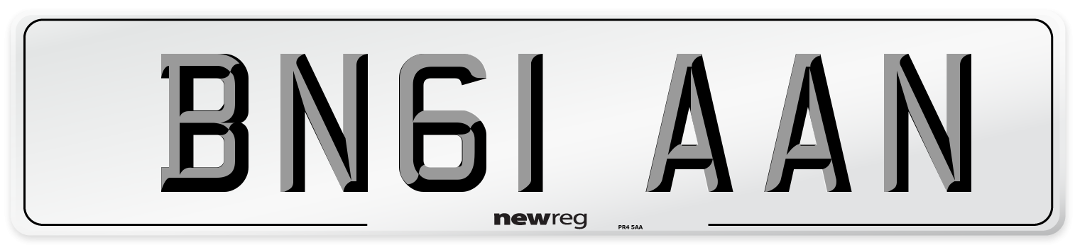 BN61 AAN Number Plate from New Reg